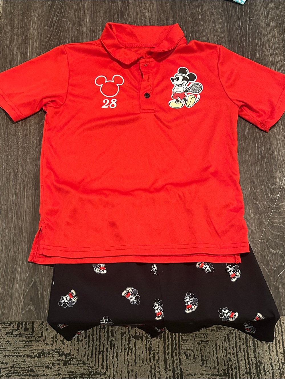Disney Mickey Mouse Boys polo shorts set 7
